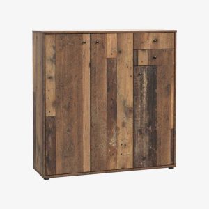 Armoire 3 portes 2 tiroirs 108,8x111 cm - BOBOOK