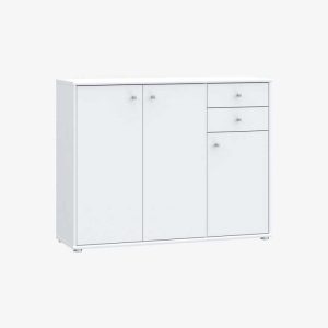 Armoire 3 portes 2 tiroirs 108,8x85 cm - BOBOOK