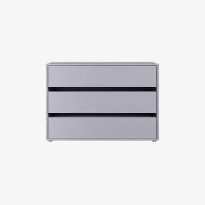 Bloc 3 tiroirs 98x40,6 cm gris - FOLIA