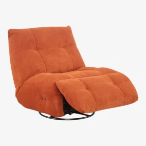 Fauteuil relax pivotant 360° en tissu – PODIUM